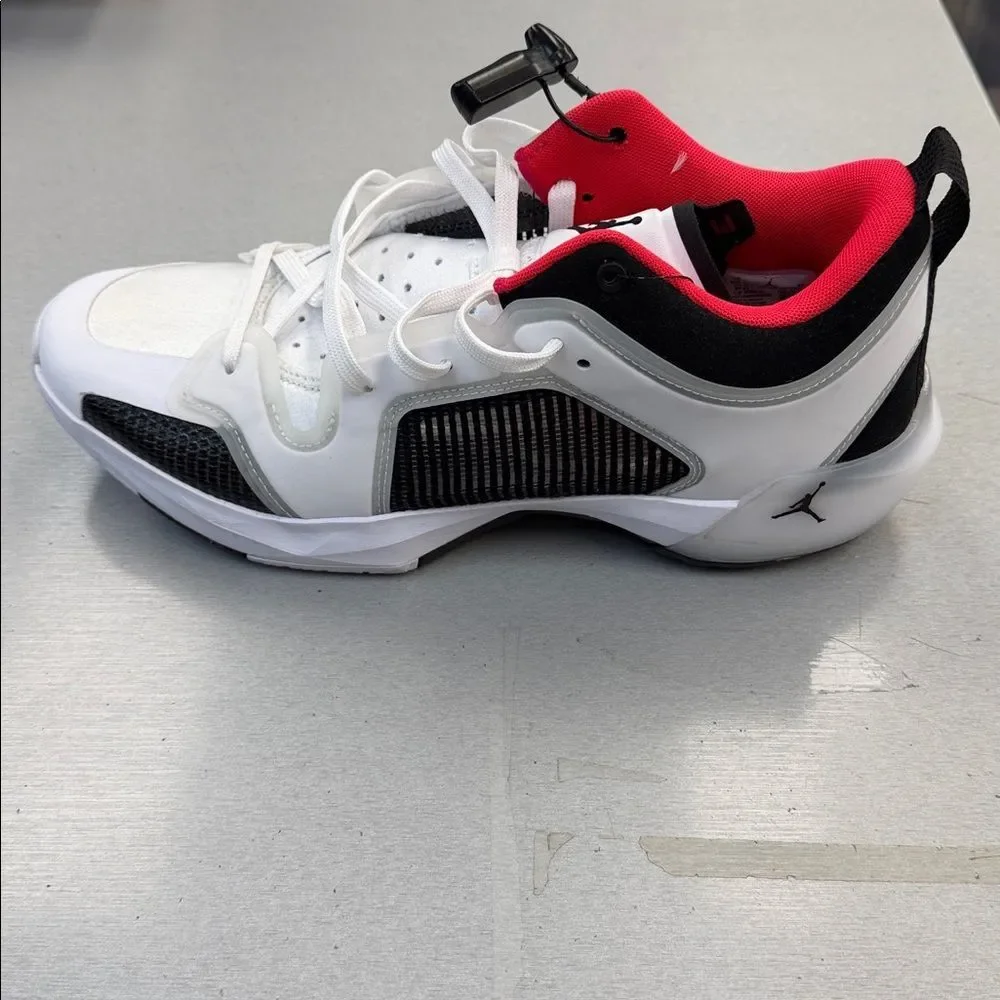 Air Jordan White and Black Sneaker